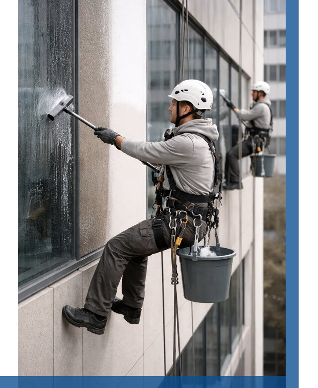 Мойка фасадов зданий в Кропоткине под ключ от 380 р. | ВЫСОТНИК-Крп