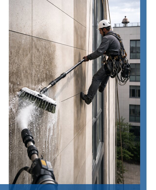 Мойка фасада из керамогранита в Кропоткине от 326 р. | ВЫСОТНИК-Крп