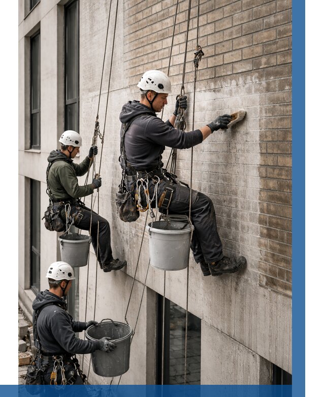 Удаление высолов с фасада в Кропоткине от 271 р. | ВЫСОТНИК-Крп