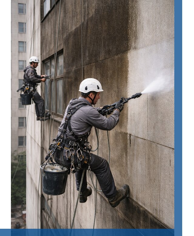 Очистка фасада от копоти в Кропоткине от 271 р. | ВЫСОТНИК-Крп