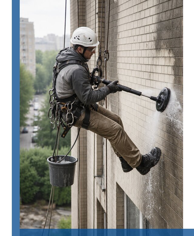 Очистка фасада от копоти в Кропоткине профессионально и безопасно