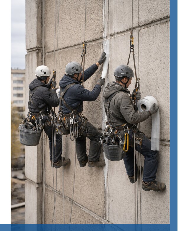 Ремонт межпанельных швов в Кропоткине от 814 р. | ВЫСОТНИК-Крп