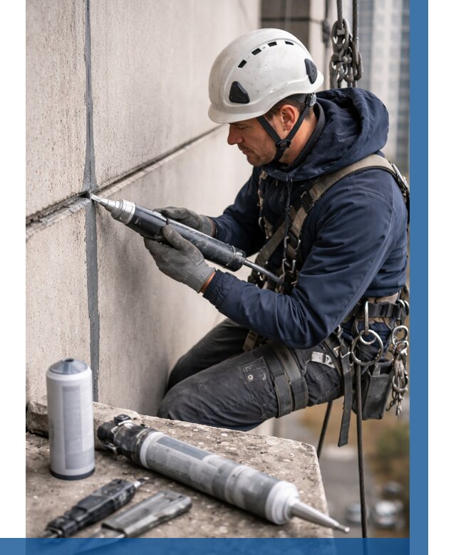 Вторичная герметизация швов в Кропоткине от 489 р. | ВЫСОТНИК-Крп