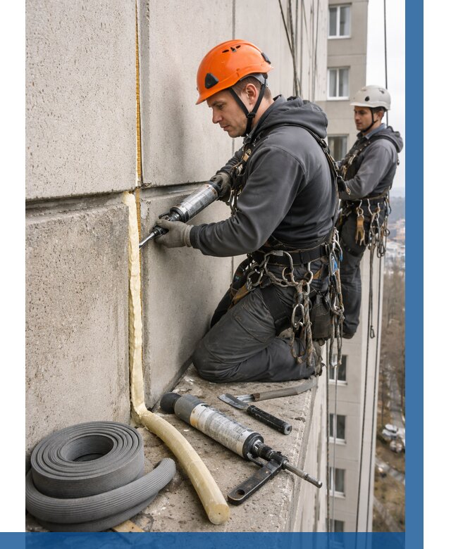 Теплый шов межпанельные швы в Кропоткине от 760 р. | ВЫСОТНИК-Крп