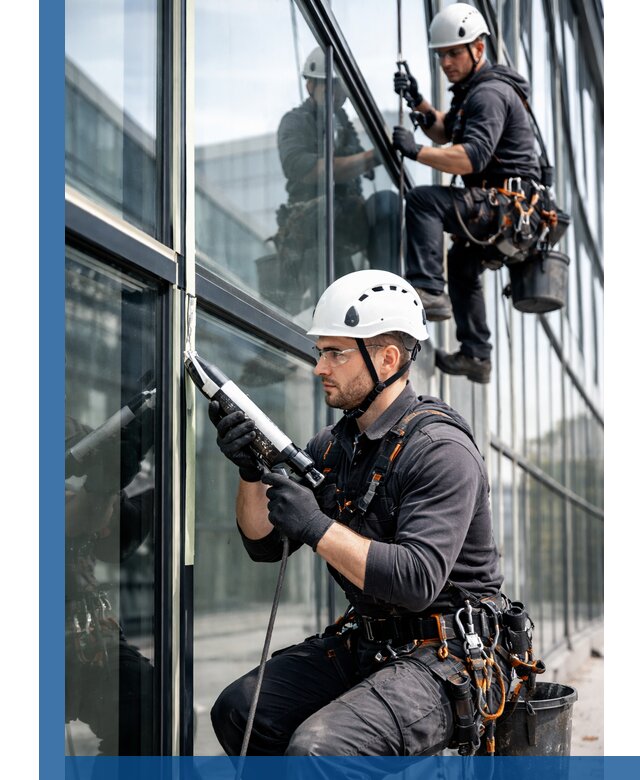 Герметизация витражных швов в Кропоткине для зданий и фасадов