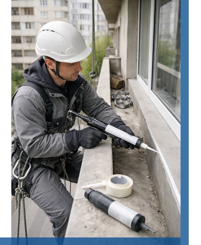 Герметизация швов лоджии в Кропоткине от 4887 р. | ВЫСОТНИК-Крп