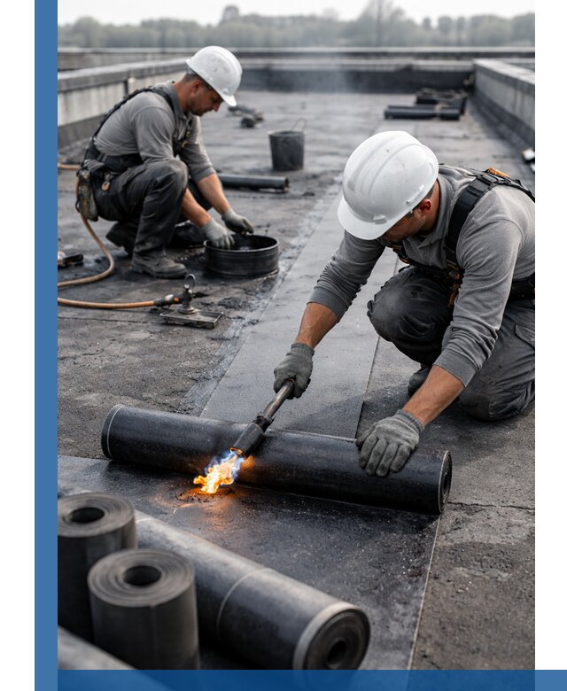 Ремонт рулонной кровли в Кропоткине герметизация и восстановление