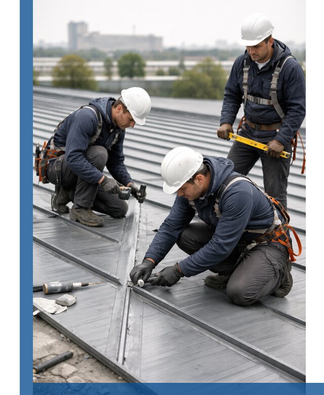 Ремонт фальцевой кровли в Кропоткине срочно и качественно