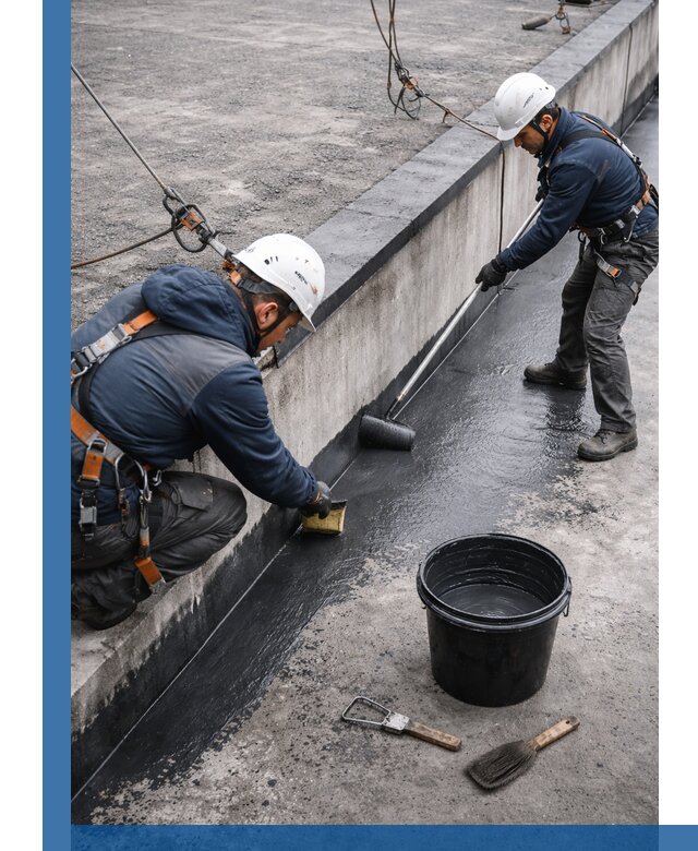 Гидроизоляция кровли жидкой резиной профессионально в Кропоткине