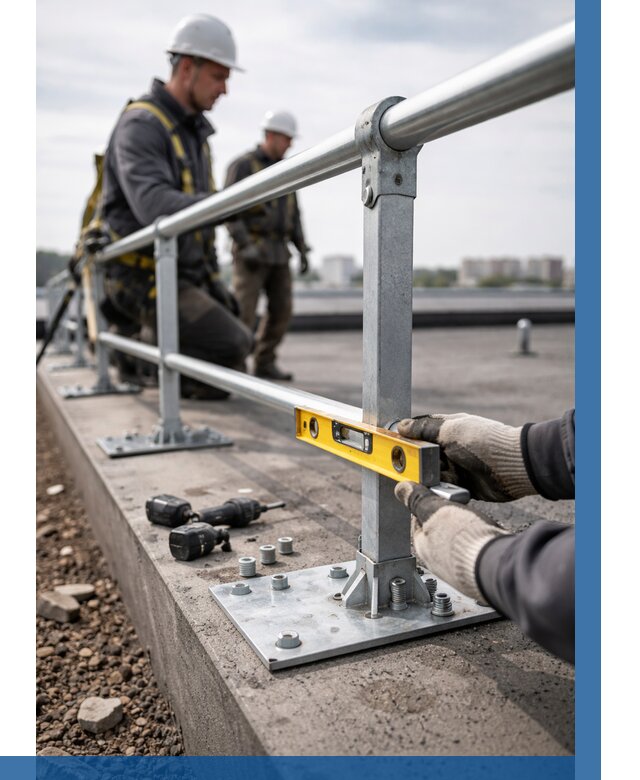 Монтаж кровельного ограждения в Кропоткине от 1303 р. | ВЫСОТНИК-Крп