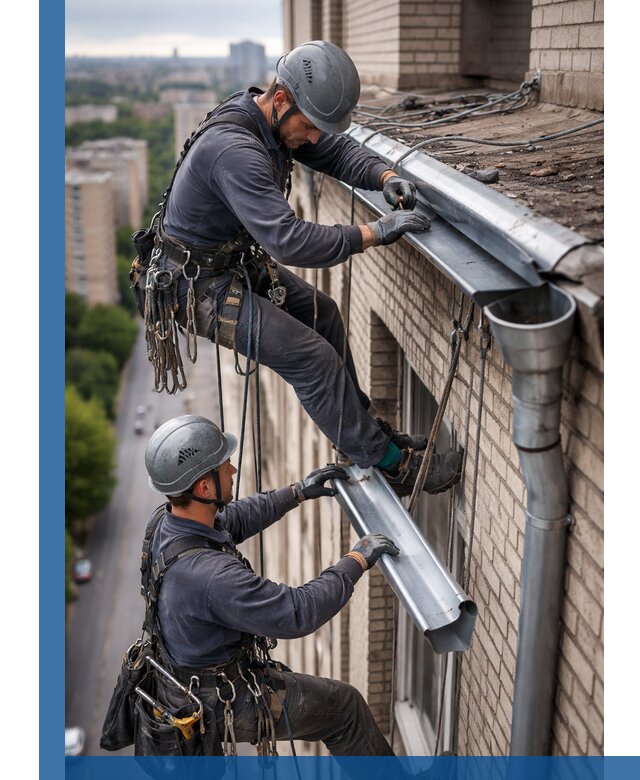 Ремонт водосточных желобов в Кропоткине, быстро и качественно