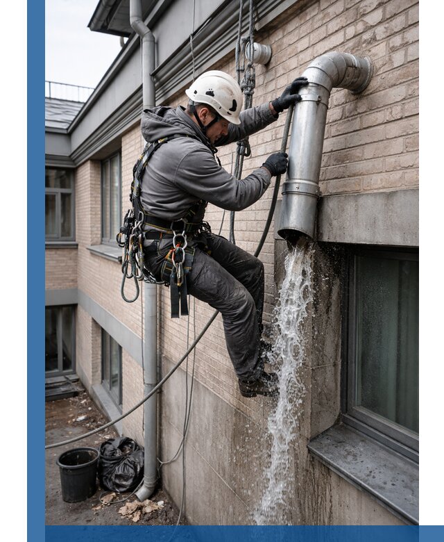 Профессиональная прочистка водосточных труб в Кропоткине с гарантией