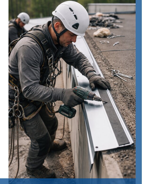 Монтаж капельника на кровле в Кропоткине от 326 р. | ВЫСОТНИК-Крп