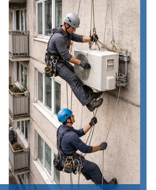 Перенос внешнего блока кондиционера в Кропоткине от 9773 р.| ВЫСОТНИК-Крп