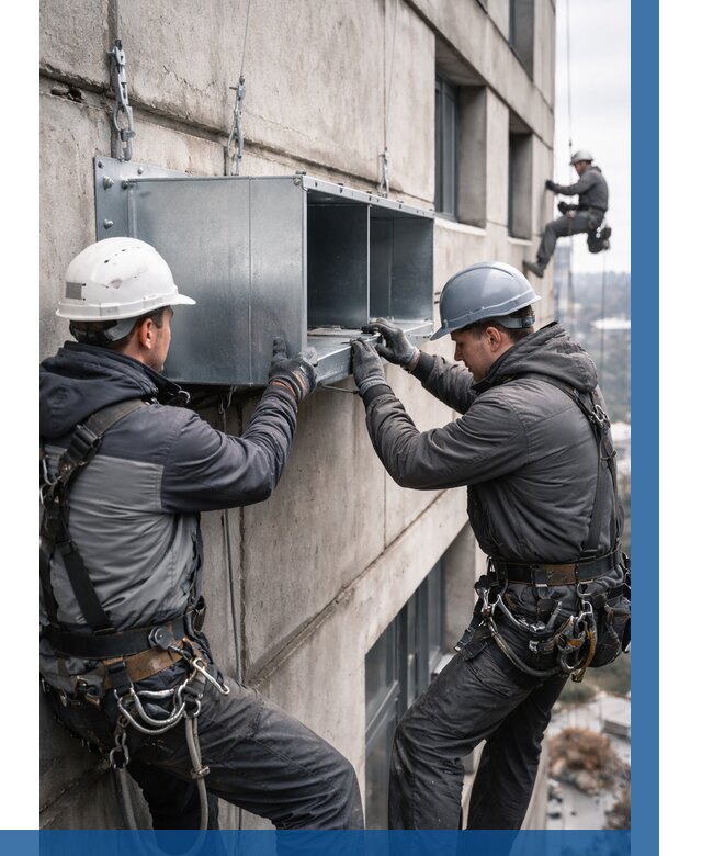 Монтаж вентиляционных коробов в Кропоткине от 3258 р. | ВЫСОТНИК-Крп