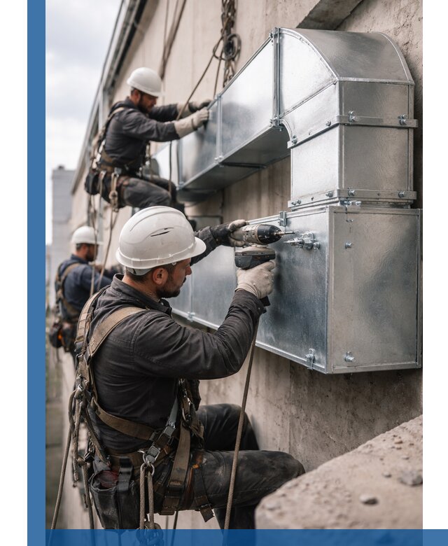 Профессиональный монтаж вентиляционных коробов в Кропоткине под ключ