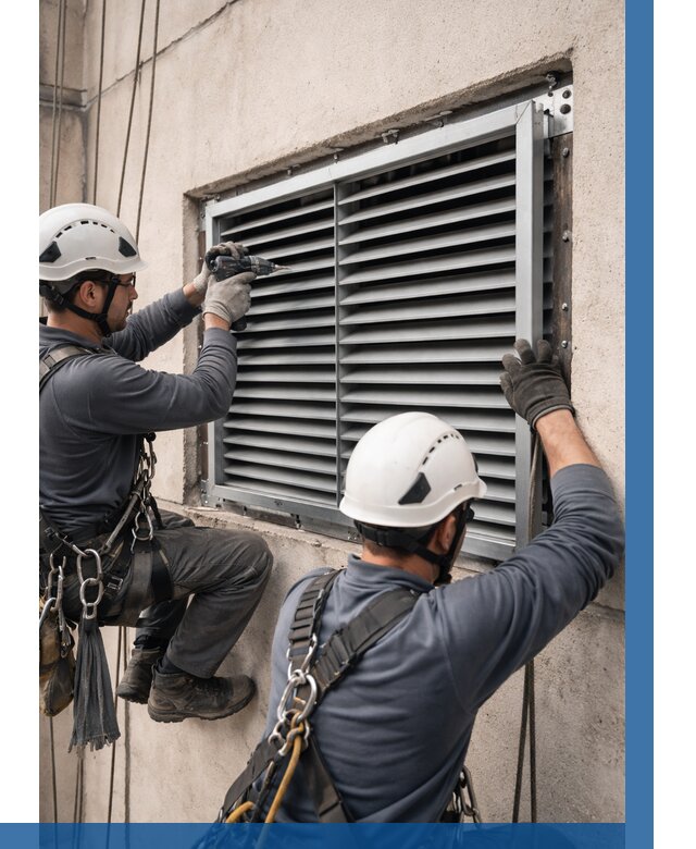 Монтаж вентиляционных решеток в Кропоткине от 4887 р. | ВЫСОТНИК-Крп