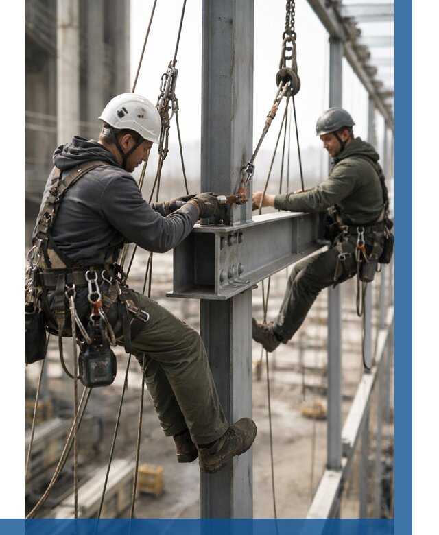 Монтаж металлоконструкций на высоте в Кропоткине от 3801 р. | ВЫСОТНИК-Крп