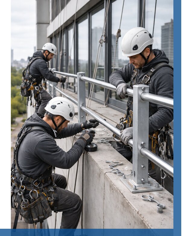 Монтаж ограждений на высоте в Кропоткине, от 1303 р. | ВЫСОТНИК-Крп