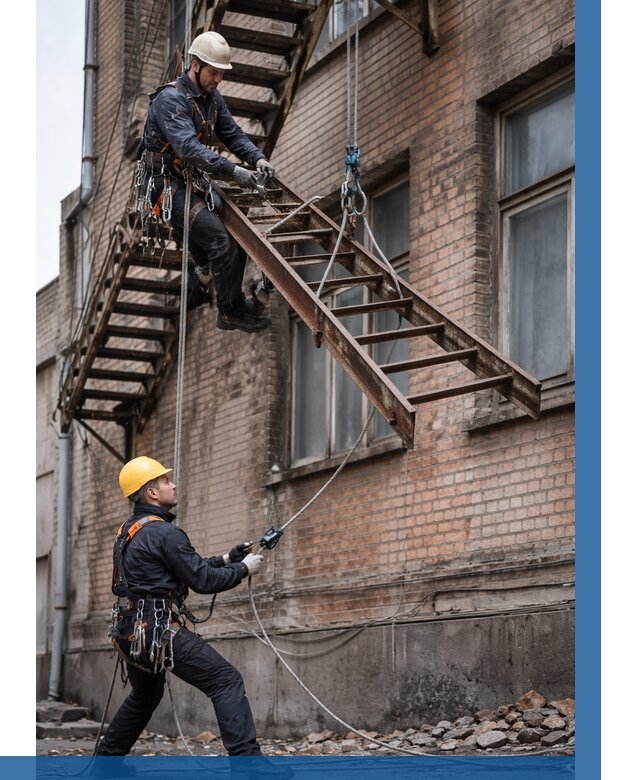 Демонтаж пожарной лестницы в Кропоткине от 13031 р. | ВЫСОТНИК-Крп