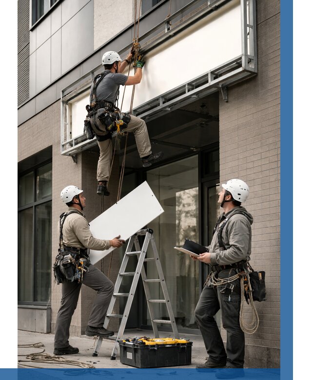 Монтаж светового короба в Кропоткине от 7058 р. | ВЫСОТНИК-Крп