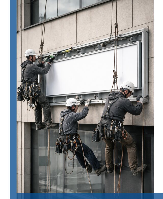 Профессиональный монтаж светового короба под ключ в Кропоткине