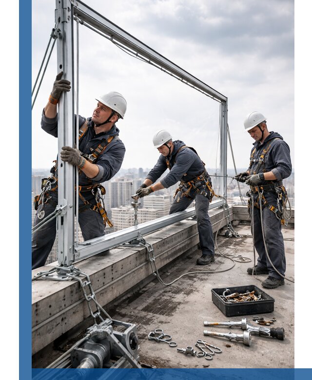 Монтаж крышных рекламных конструкций под ключ в Кропоткине