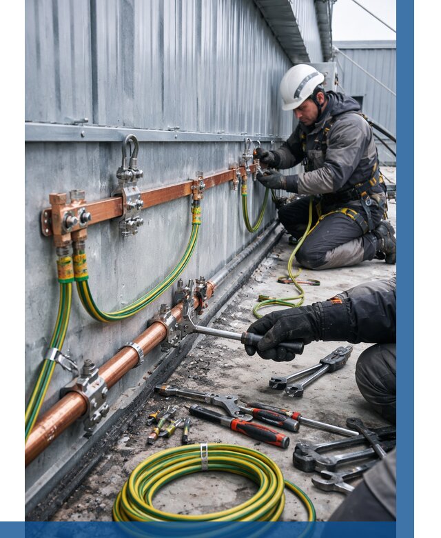 Монтаж заземления здания в Кропоткине от 27148 р. | ВЫСОТНИК-Крп