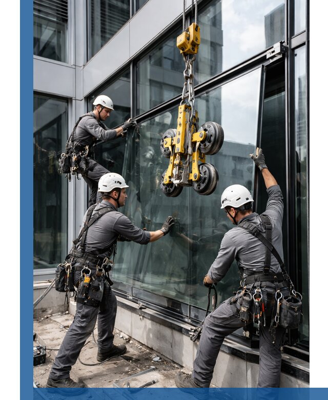 Структурное остекление фасадов в Кропоткине монтаж и обслуживание