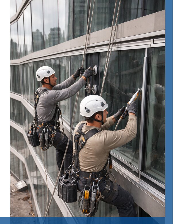 Радиусное остекление фасада в Кропоткине от 13031 р. | ВЫСОТНИК-Крп