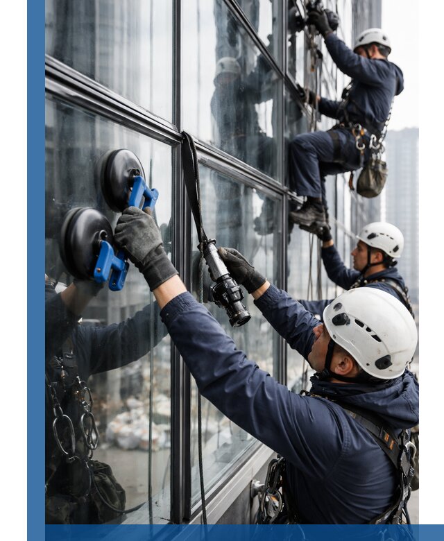 Радиусное остекление фасадов под ключ в Кропоткине с гарантиями