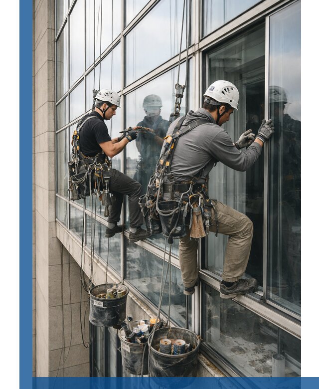 Ремонт витражных конструкций и фасадного остекления в Кропоткине