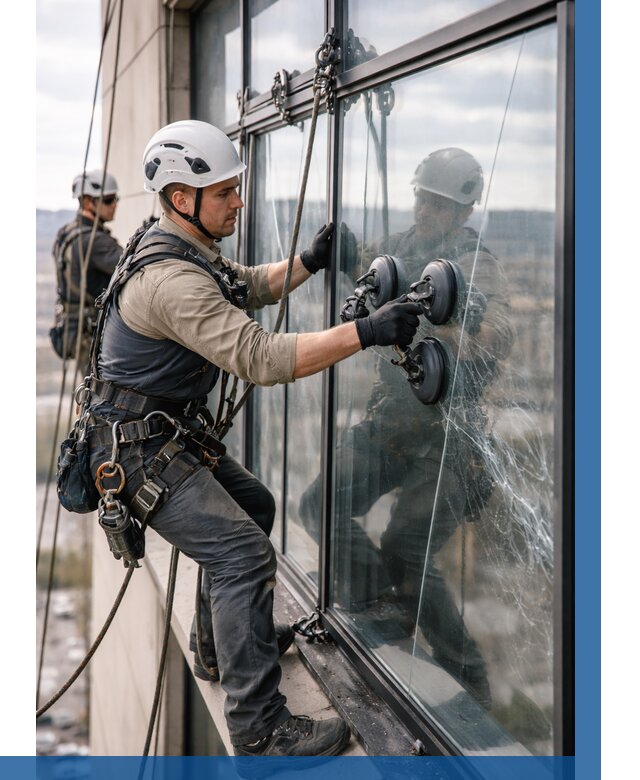 Замена стекла в витраже в Кропоткине под ключ от 9230 р. | ВЫСОТНИК-Крп