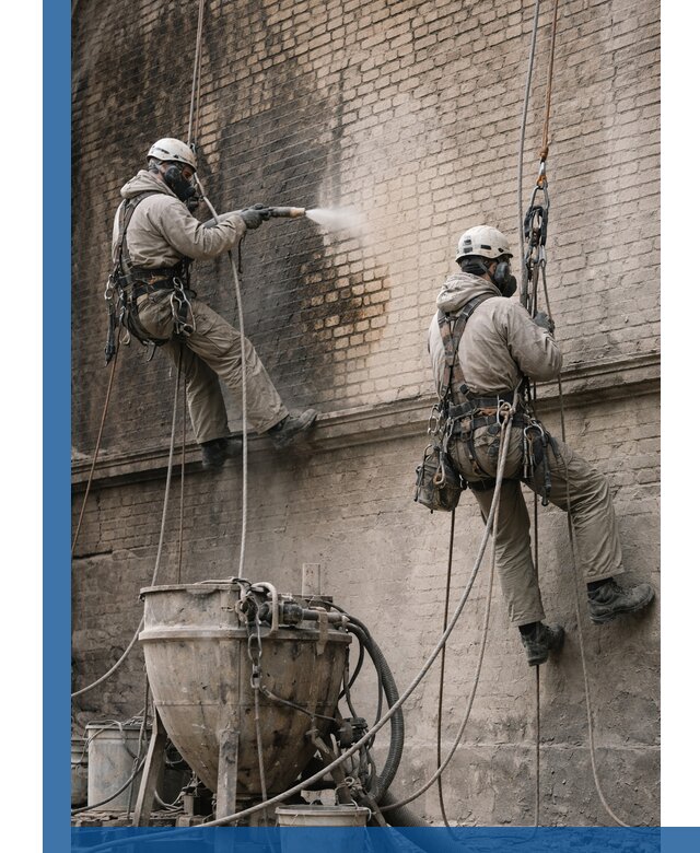 Пескоструйная очистка фасадов в Кропоткине профессионально