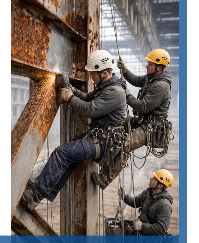 Зачистка металла от ржавчины в Кропоткине от 380 р. | ВЫСОТНИК-Крп