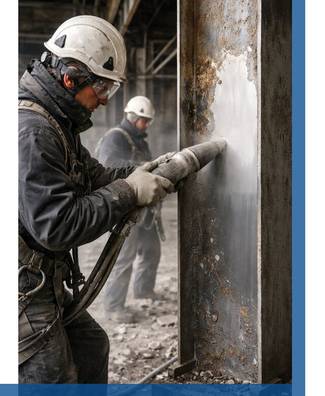 Удаление старой краски с металла в Кропоткине от 489 р. | ВЫСОТНИК-Крп