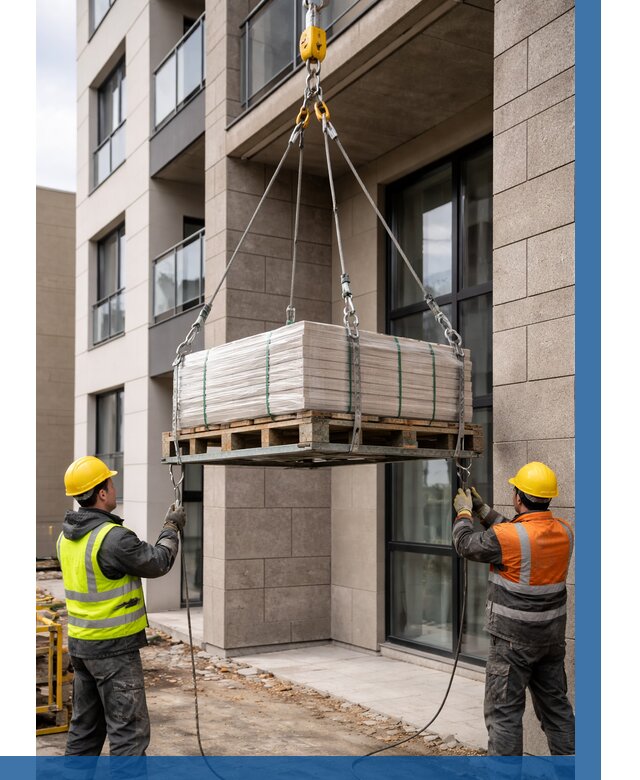 Подъем керамогранита на этаж в Кропоткине от 3801 р. | ВЫСОТНИК-Крп