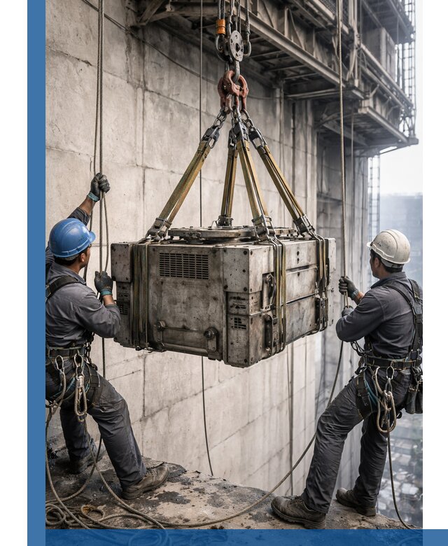 Такелажные работы на высоте, подъем и монтаж грузов в Кропоткине