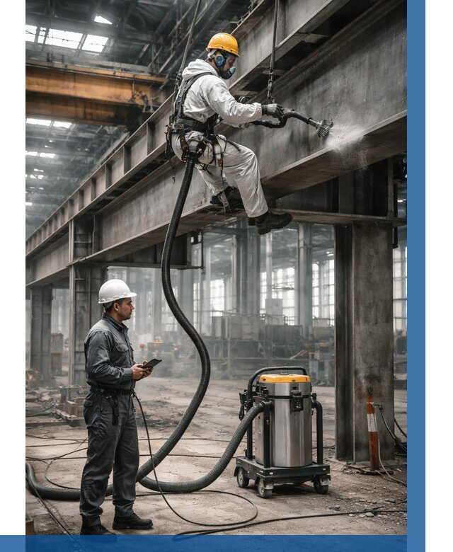 Обеспыливание конструкций в цехе в Кропоткине от 4561 р. | ВЫСОТНИК-Крп