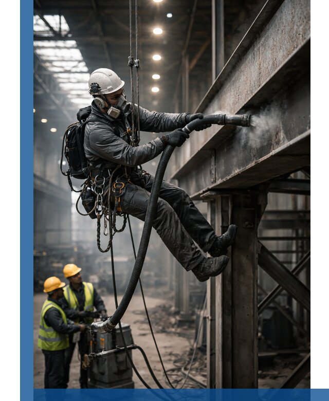 Обеспыливание конструкций в цехах промышленного производства в Кропоткине