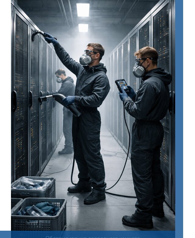 Обеспыливание серверной комнаты в Кропоткине от 4887 р. | ВЫСОТНИК-Крп