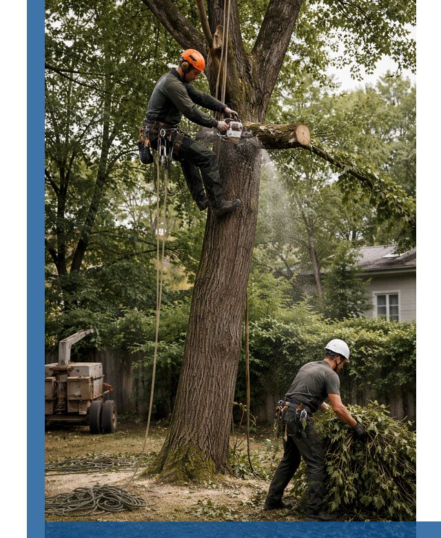 Кронирование деревьев в Кропоткине, безопасная высотная обрезка