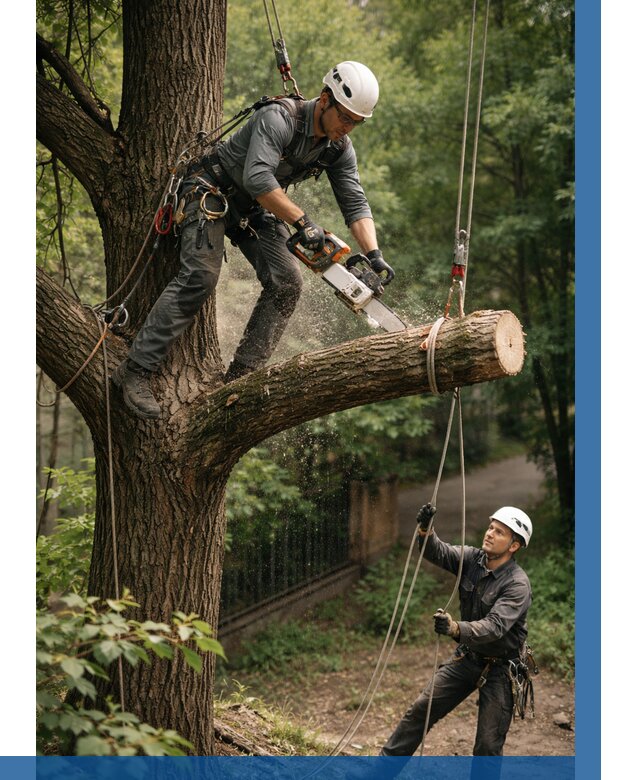 Спил деревьев альпинистами в Кропоткине от 8687 р. | ВЫСОТНИК-Крп