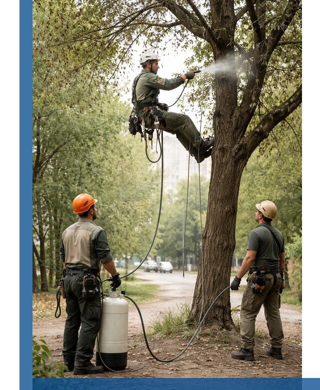 Обработка деревьев от вредителей в Кропоткине профессиональная защита