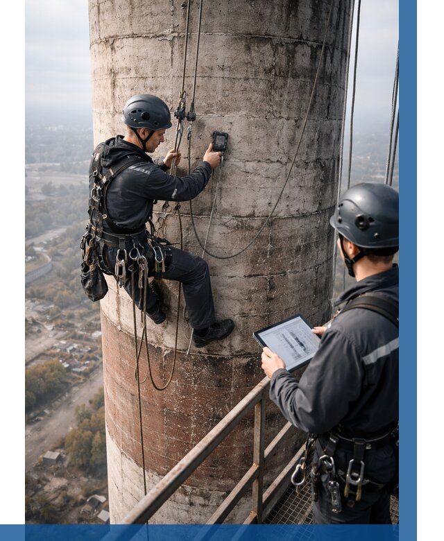 Обследование дымовой трубы в Кропоткине от 8687 р. | ВЫСОТНИК-Крп