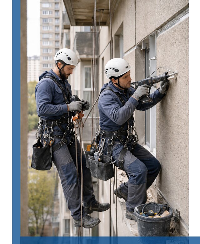 Промышленные альпинисты высотные работы и монтаж в Кропоткине